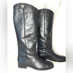 Frye Melissa Button 2 black leather boots 7.5